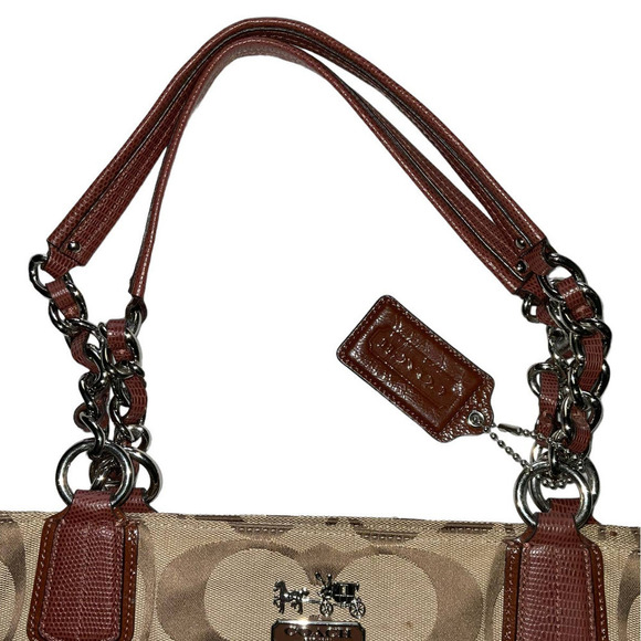 Coach Chelsea Signature Tote Bag Purse Style 18738 - Picture 13 of 16